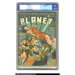 Planet Comics #18 Rockford pedigree (Fiction House, 1942) CGC VF- 7.5 Cream to off-white pages. Fict