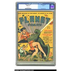 Planet Comics #20 Rockford pedigree (Fiction House, 1942) CGC VF/NM 9.0 Off-white pages. In 1942, Fi
