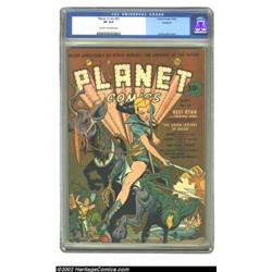 Planet Comics #21 Rockford pedigree (Fiction House, 1942) CGC VF 8.0 Cream to off-white pages. Reef.