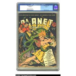 Planet Comics #22 Rockford pedigree (Fiction House, 1943) CGC VG 4.0 Light tan to off-white pages. B