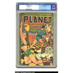 Planet Comics #34 Rockford pedigree (Fiction House, 1945) CGC VF/NM 9.0 Off-white to white pages. A.