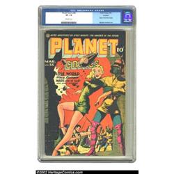 Planet Comics #35 Rockford pedigree (Fiction House, 1945) CGC VF- 7.5 Off-white pages. Lily Renee gi