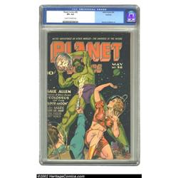 Planet Comics #36 Rockford pedigree (Fiction House, 1945) CGC VF+ 8.5 Cream to off-white pages. Gale