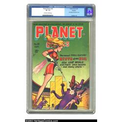 Planet Comics #38 Rockford pedigree (Fiction House, 1945) CGC VF- 7.5 Off-white to white pages. Myst