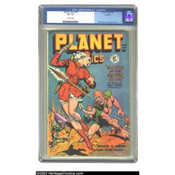 Planet Comics #55 Rockford pedigree (Fiction House, 1948) CGC VF- 7.5 Off-white pages. Super-looking