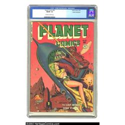 Planet Comics #65 Cosmic Aeroplane pedigree (Fiction House, 1951) CGC FN/VF 7.0 Off-white to white p