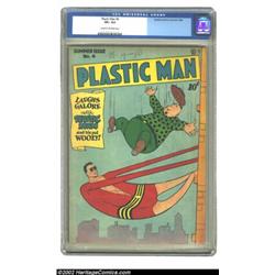 Plastic Man #4 (Quality, 1946) CGC VF+ 8.5 Cream to off-white pages. Jack Cole's inventive covers co