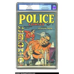 Police Comics #11 (Quality, 1942) CGC VF 8.0 Off-white to white pages. Police has always been popula
