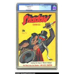 Shadow Comics Vol. 3, #10 "D" Copy pedigree (Street & Smith, 1944) CGC VF/NM 9.0 Off-white pages. Th