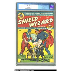 Shield-Wizard Comics #1 Denver pedigree (MLJ, 1940) CGC NM- 9.2 Off-white pages. This is one of the.
