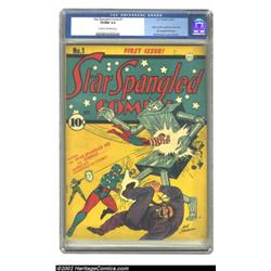 Star Spangled Comics #1 (DC, 1941) CGC VF/NM 9.0 Cream to off-white pages. Here's the first big issu