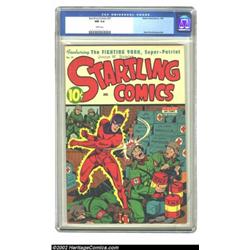 Startling Comics #31 (Better Publications, 1945) CGC NM 9.4 White pages. Alex Schomburg has Pyroman.