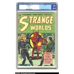 Strange Worlds #6 (Avon, 1952) CGC VF 8.0 White pages. The shapely damsel has the unmistakable look.