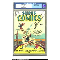 Super Comics #11 Mile High pedigree (Dell, 1939) CGC VF 8.0 White pages. One of Dell's earliest titl