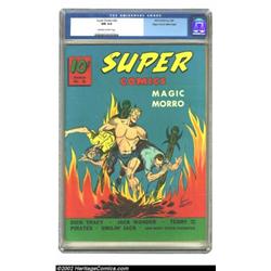 Super Comics #22 Mile High pedigree (Dell, 1940) CGC NM 9.4 Off-white to white pages. The striking,.