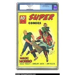 Super Comics #34 Mile High pedigree (Dell, 1941) CGC NM- 9.2 White pages. Ken Ernst offers his final