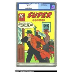 Super Comics #36 Mile High pedigree (Dell, 1941) CGC NM+ 9.6 White pages. After alternating cover sp