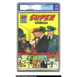 Super Comics #46 Mile High pedigree (Dell, 1942) CGC VF 8.0 White pages. This book has every bit the