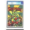 Image 1 : Suspense Comics #9 (Continental Magazines, 1945) CGC VF- 7.5 Cream to off-white pages. A hypnotic ey