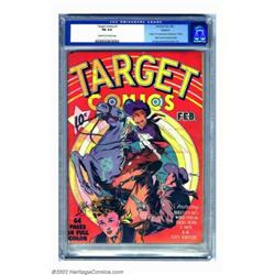 Target Comics #1 Rockford pedigree (Novelty Press, 1940) CGC FN 6.0 Cream to off-white pages. Bill E
