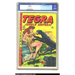 Tegra Jungle Empress #1 (Fox, 1948) CGC VF- 7.5 Cream to off-white pages. Notoriously poor paper qua