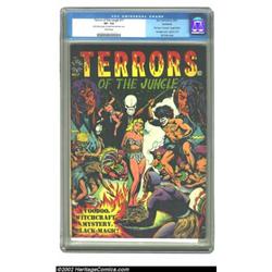 Terrors of the Jungle #17 (#1) Northford pedigree (Star, 1952) CGC VF- 7.5 Cream pages. This may wel