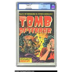 Tomb of Terror #15 File copy (Harvey, 1954) CGC VF/NM 9.0 Cream to off-white pages. The exploding-fa