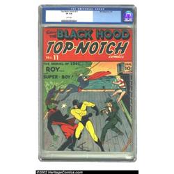 Top-Notch Comics #11 (MLJ, 1941) CGC VF 8.0 White pages. This copy is brighter and more colorful tha
