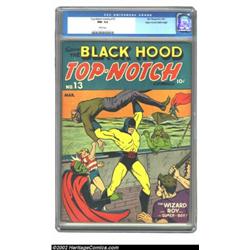 Top-Notch Comics #13 Mile High pedigree (MLJ, 1941) CGC NM- 9.2 White pages. From the historic Edgar
