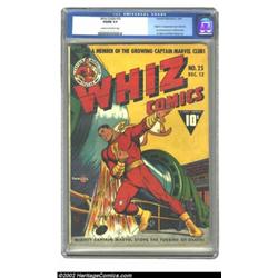 Whiz Comics #25 (Fawcett, 1941) CGC VG/FN 5.0 Cream to off-white pages. This landmark issue gave us.