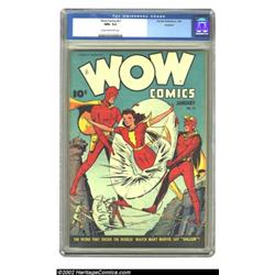 Wow Comics #21 Rockford pedigree (Fawcett, 1944) CGC NM+ 9.6 Cream to off-white pages. For some odd.