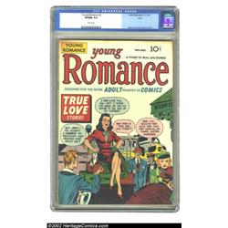 Young Romance Comics #2 Ohio pedigree (Prize, 1947) CGC VF/NM 9.0 White pages. This is the second ro