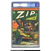 Image 1 : Zip Comics #28 Mile High pedigree (MLJ, 1942) CGC NM 9.4 White pages. The origin of Web is featured.