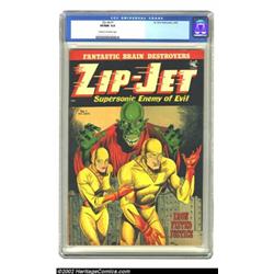 Zip-Jet #1 (St. John, 1953) CGC VF/NM 9.0 Cream to off-white pages. Esoteric is the word that instan