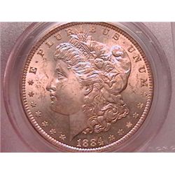 1884-O Morgan Dollar Ch MS64 PCGS