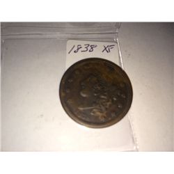 1838 MATRON HEAD LARGE CENT