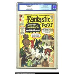 Fantastic Four #15 Stan Lee File Copy (Marvel, 1963) CGC VG/FN 5.0 Cream to off-white pages. This ma