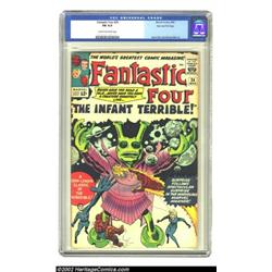 Fantastic Four #24 Stan Lee File Copy (Marvel, 1964) CGC FN 6.0 Cream to off-white pages. "The Infan