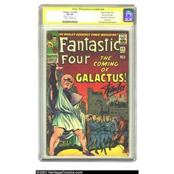 Fantastic Four #48 Stan Lee File Copy (Marvel, 1966) CGC VG 4.0 Cream to off-white pages. Signature.