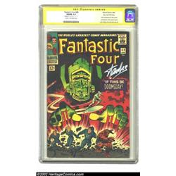 Fantastic Four #49 Stan Lee File Copy (Marvel, 1966) CGC VG/FN 5.0 Cream to off-white pages. Signatu