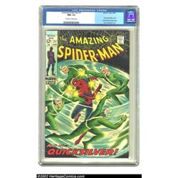 The Amazing Spider-Man #71 (Marvel, 1969) CGC NM+ 9.6 Off-white to white pages. Man, Quicksilver is.