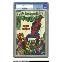 The Amazing Spider-Man #68 (Marvel, 1969) CGC NM+ 9.6 Off-white pages. Even Spider-Man was swinging.