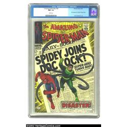 The Amazing Spider-Man #56 (Marvel, 1968) CGC NM+ 9.6 White pages. Is Spider-Man really joining Doct