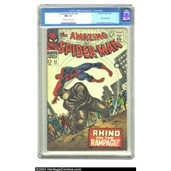 The Amazing Spider-Man #43 (Marvel, 1966) CGC NM+ 9.6 Off-white to white pages. Spidey tangles with.