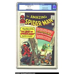 The Amazing Spider-Man #18 (Marvel, 1964) CGC NM+ 9.6 Off-white pages. Ned Leeds and the Fantastic F