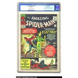 The Amazing Spider-Man #9 (Marvel, 1964) CGC NM 9.4 Off-white to white pages. Electro appears and re