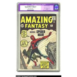 Amazing Fantasy #15 (Marvel, 1962) CGC Apparent FN/VF 7.0 Slight (P) Cream to off-white pages. Gener