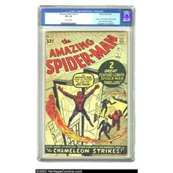 The Amazing Spider-Man #1 (Marvel, 1963) CGC VG+ 4.5 Off-white pages. With the successful release of