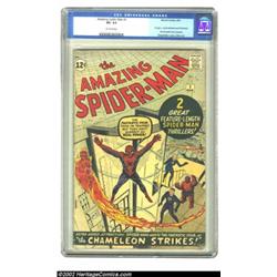 The Amazing Spider-Man #1 (Marvel, 1963) CGC VG- 3.5 Off-white pages. Here's a mid-grade copy of the