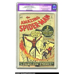 The Amazing Spider-Man #1 (Marvel, 1963) CGC Apparent FN 6.0 Slight (A) Cream to off-white pages. Aw
